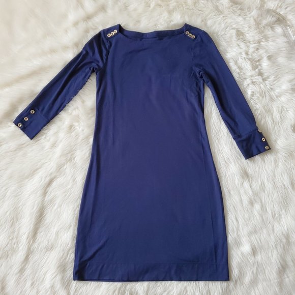 Lilly Pulitzer Sophie UPF 50+ Dress in True Navy Size XXS - Picture 8 of 15